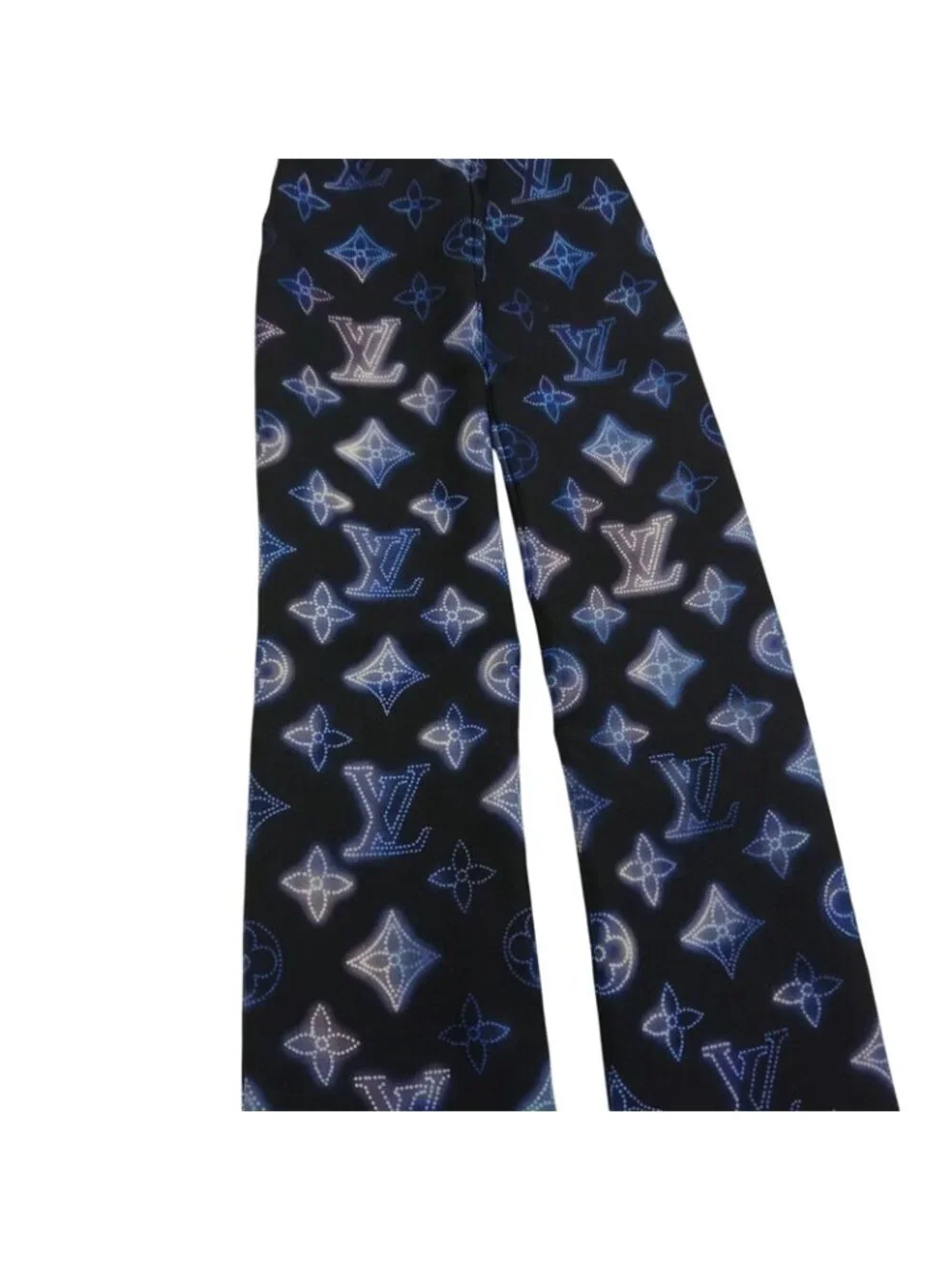 Louis Vuitton Monogram Manahi Bandeau Scarf Black Silk